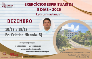 Retiro Inaciano de 8 Dias I Dezembro 2026
