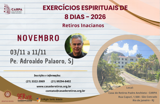 Retiro Inaciano de 8 dias | Novembro 2026